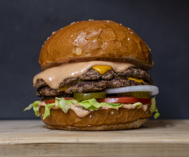 Burger from a local partner