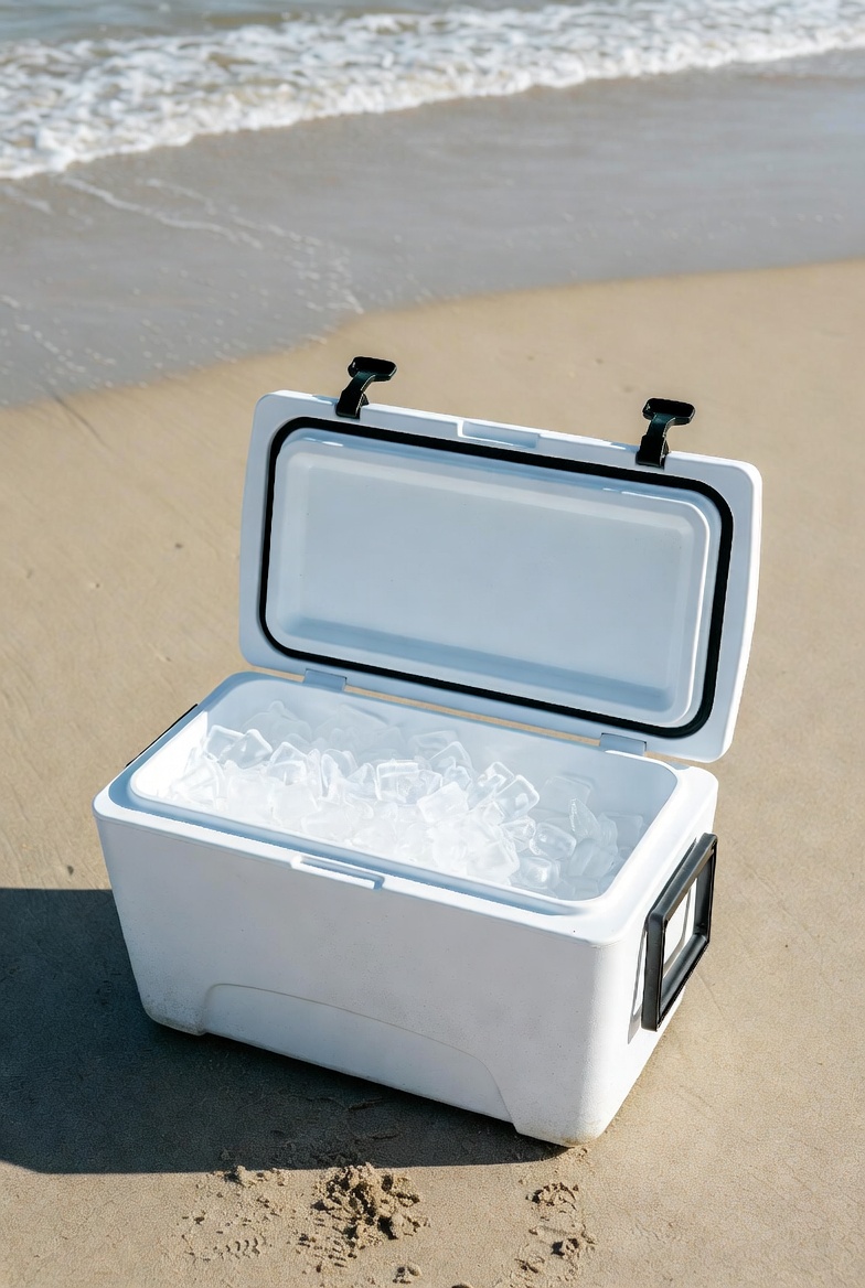 Large Cooler with Ice