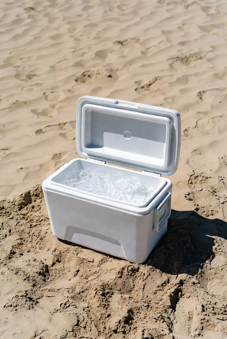 Small Cooler with Ice